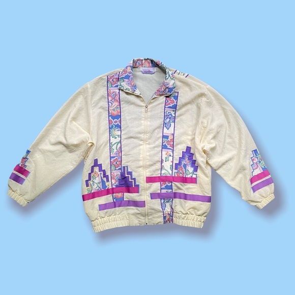Vintage Jackets & Blazers - ‼️SOLD‼️ Vintage Floral Windbreaker